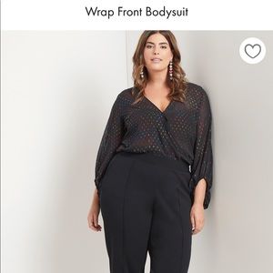 Multi color wrap bodysuit